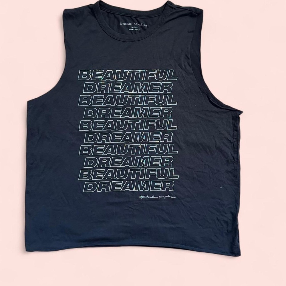 Spiritual Gangster Beautiful Dreamer Tank - Dark Navy